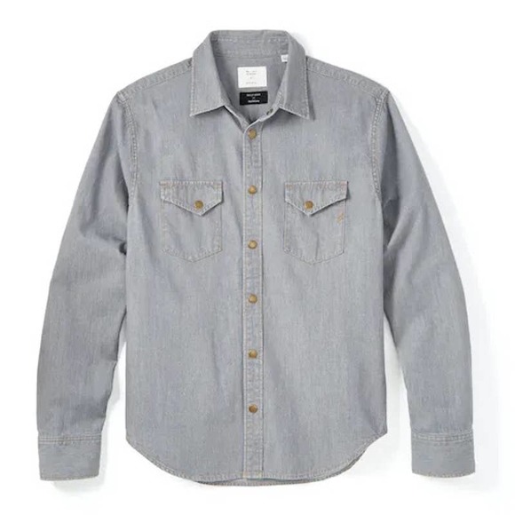Billy Reid Other - Billy Reid x Huckberry Denim Button Down Shirt Grey Size Medium